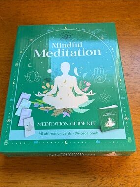 Mindful Meditation Guide Kit - Green Affirmation Card Set New in Box.